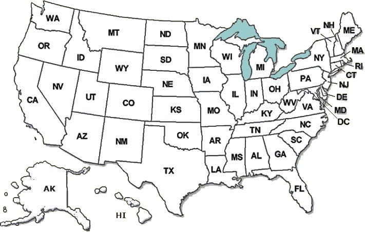 Nationwide Animal Control Map of USA States, Cities and Counties